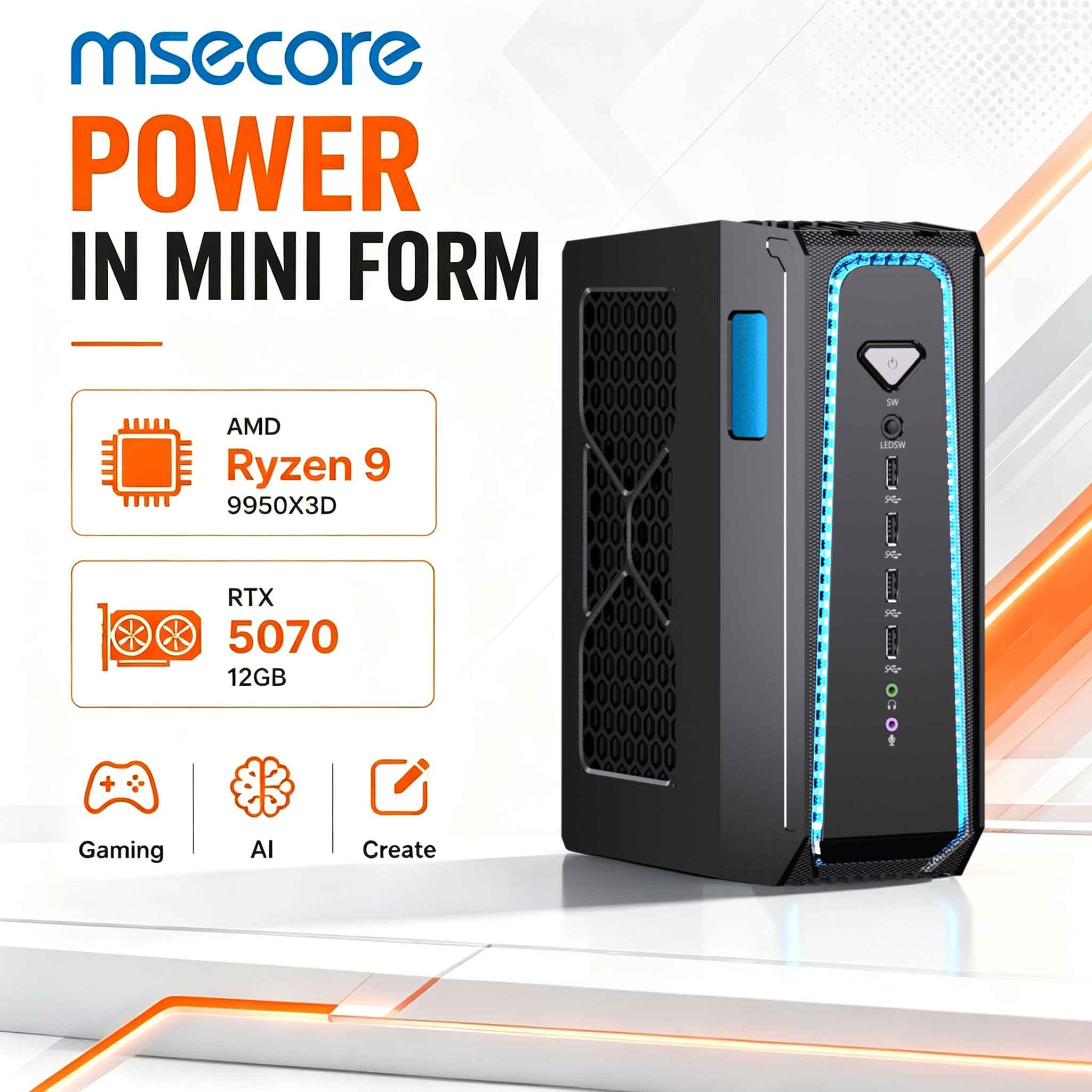 Ddr5 32Gb - MSECORE Gaming PC met vloeistofkoeling, AMD