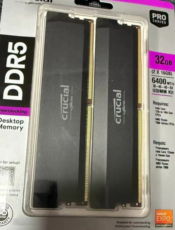 Ddr5 Ram - 32GB DDR5 6000MHz RAM-kit, 16GB desktop