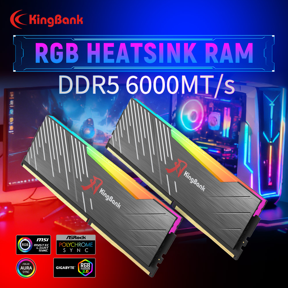Ddr5 16Gb 6000Mhz - KingBank KRRB DDR5 RGB SoarBlade Serie