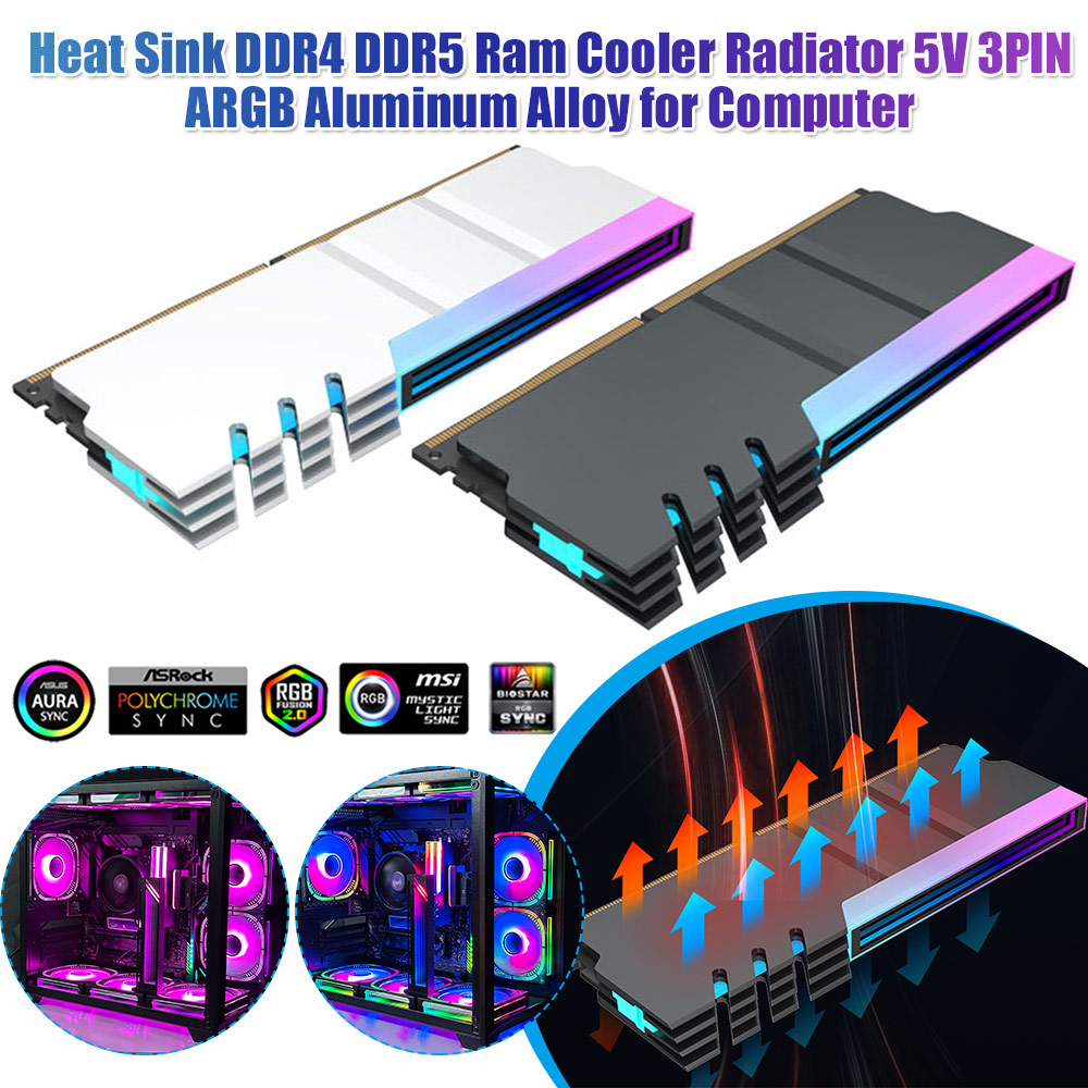 Ddr5 Rgb Ram - 5V 3PIN ARGB PC Geheugenmodule Koellichaam