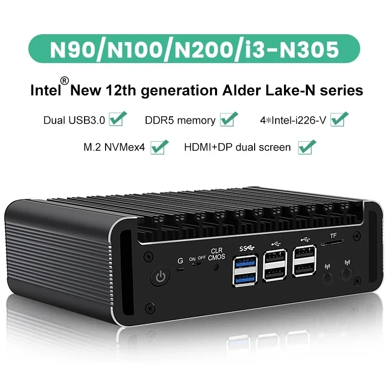 12e generatie firewall mini-pc - Ddr5 4800Mhz recensie en prijs