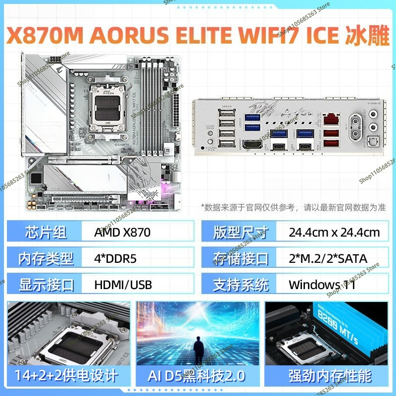 AM5 moederbord ATX Wit IJs Scu - Ddr5 Memory recensie en prijs