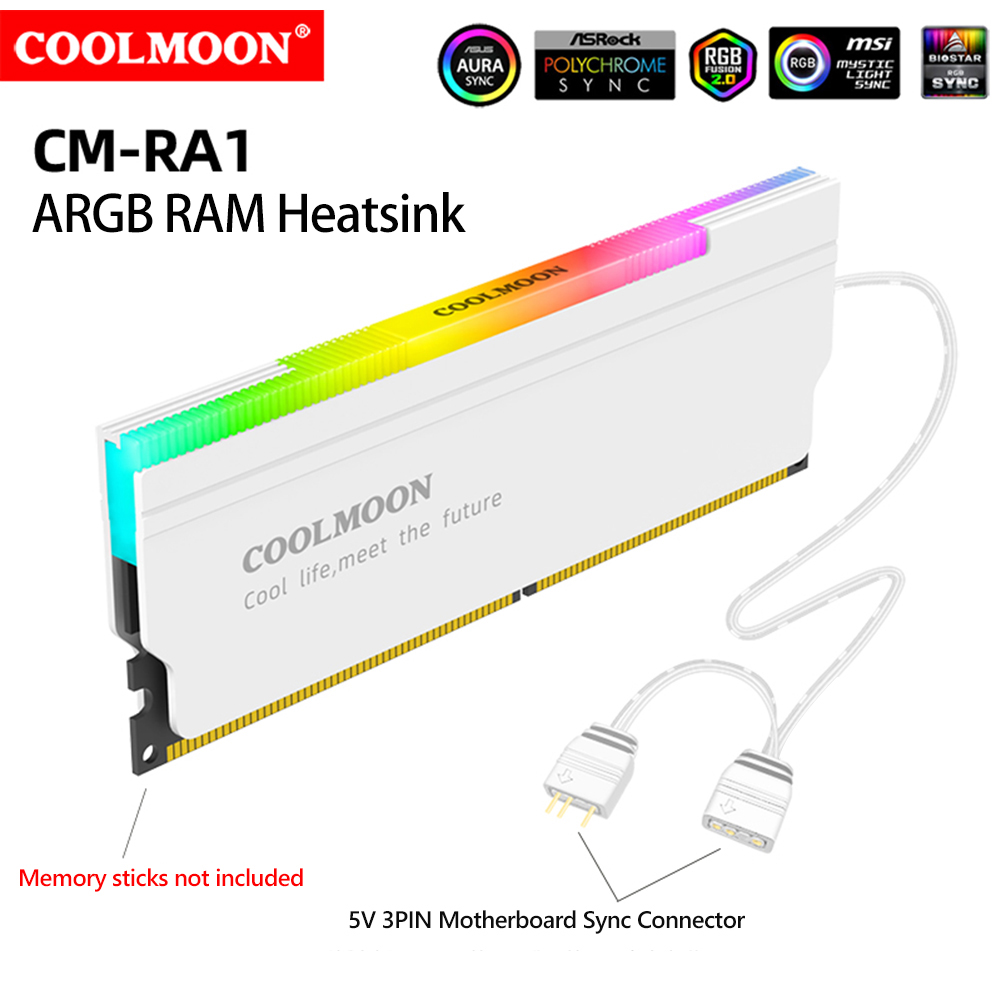 COOLMOON 5V-3PIN ARGB RAM Heat - Ddr5 Ram recensie en prijs