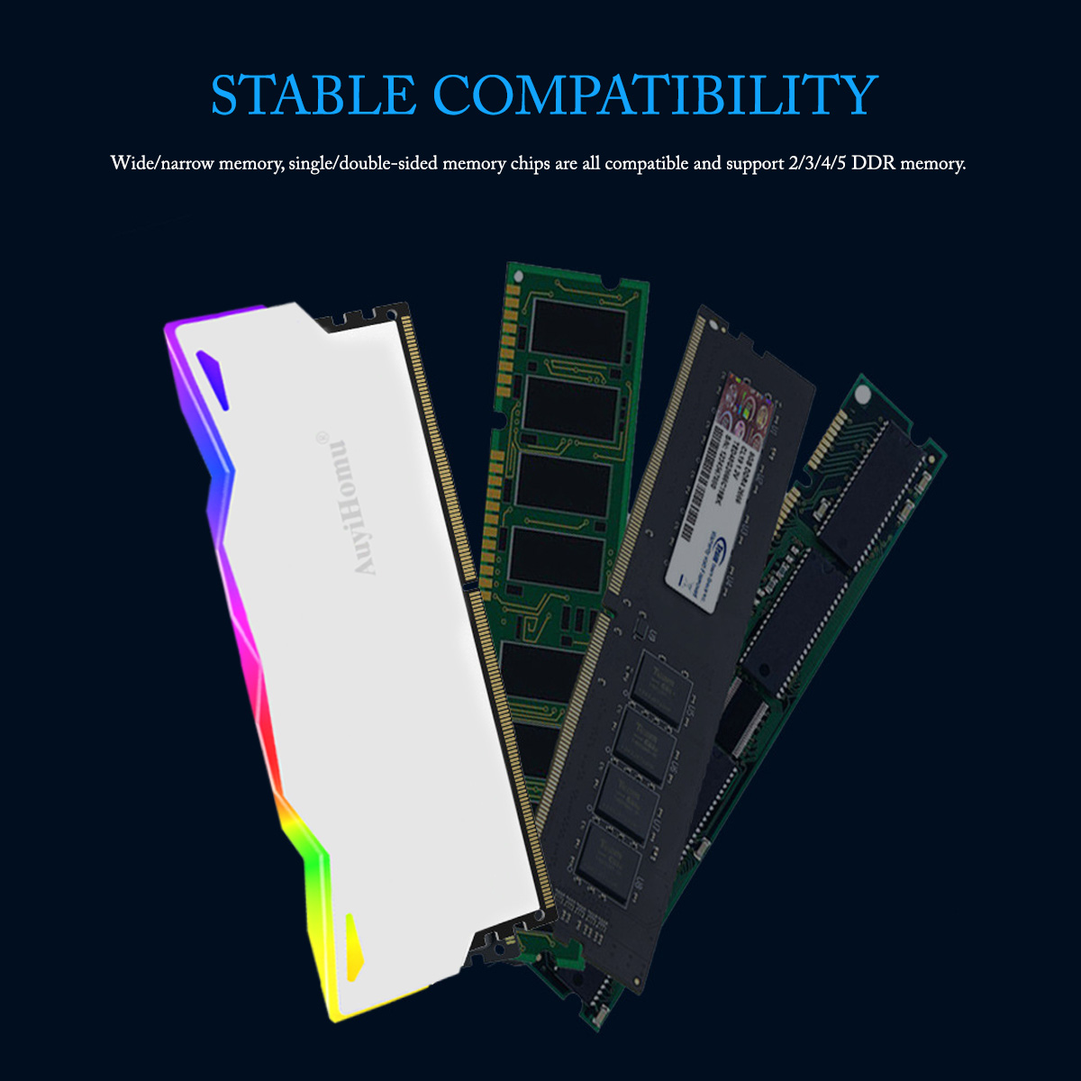 AuyiHomu RGB-koellichaam, 5V 3 - Ddr5 Ram recensie en prijs